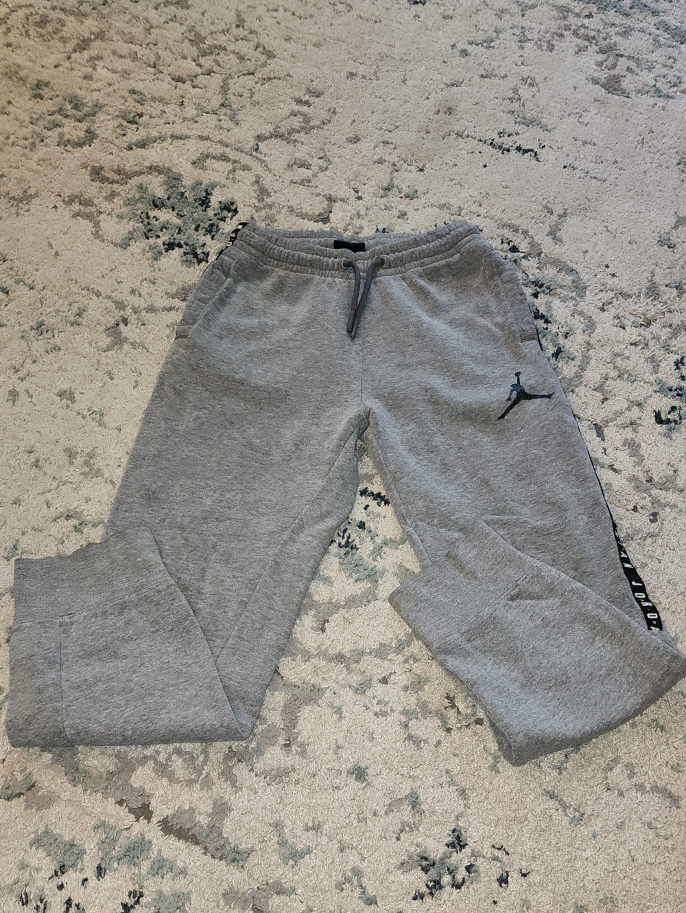 Jordan Gray Jogger Sweatpants with Jumpman Detail